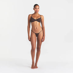 FITS EVERYBODY LACE UNLINED SCOOP BRA | ESPRESSO