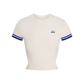 NikeSKIMS STRETCH KNIT CROPPED T-SHIRT | IVORY