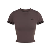 NikeSKIMS STRETCH KNIT CROPPED T-SHIRT | RESIN