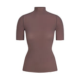 NikeSKIMS WEIGHTLESS LAYERS MOCK NECK SHORT SLEEVE T-SHIRT | RESIN