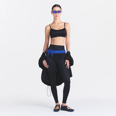 NikeSKIMS SATIN SHINE BONDED WAIST 29" LEGGING | OBSIDIAN