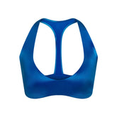 NikeSKIMS SATIN SHINE PLUNGE T-BACK BRA | COBALT