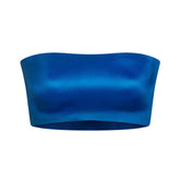 NikeSKIMS SATIN SHINE BANDEAU BRA | COBALT