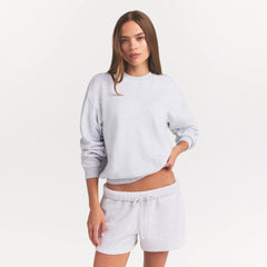 COTTON FLEECE CLASSIC CREWNECK | LIGHT HEATHER GREY
