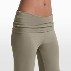NikeSKIMS STRETCH KNIT FOLDOVER WIDE LEG PANT | DUNE