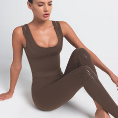NikeSKIMS MATTE KNEE GRIP 26" LEGGING | DARK SEPIA