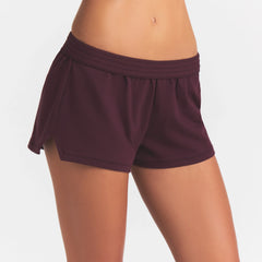 COTTON JERSEY LOOSE SHORT | CURRANT