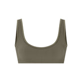 NikeSKIMS RIBBED SEAMLESS MICRO SCOOP BRA | DUSTY OAKMOSS