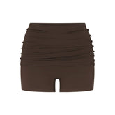 NikeSKIMS MATTE 3" FOLDOVER SHORT | DARK SEPIA