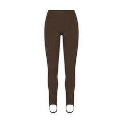 NikeSKIMS MATTE V-LINE STIRRUP LEGGING | DARK SEPIA
