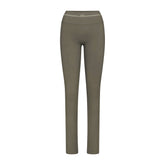 NikeSKIMS RIBBED SEAMLESS 34" STRAIGHT LEGGING | DUSTY OAKMOSS
