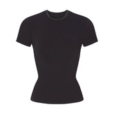 NikeSKIMS RIBBED SEAMLESS BABY T-SHIRT | OBSIDIAN