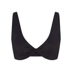 NikeSKIMS MATTE TWIST-FRONT BRA | OBSIDIAN