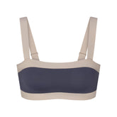 NikeSKIMS MATTE SHINE MIX STRAIGHT NECK BRA | DEEP ROYAL AND STONE