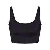 NikeSKIMS SHINE SCOOP NECK BRA TOP | OBSIDIAN