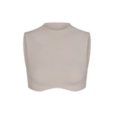 NikeSKIMS STUDIO STRETCH MOCK NECK BRA TOP | LINEN