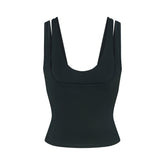 NikeSKIMS MATTE DOUBLE STRAP SCOOP TANK | DARK TEAL