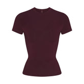 COTTON JERSEY T-SHIRT | CURRANT