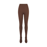 NikeSKIMS MATTE FOOTSIE GRIP LEGGING | DARK SEPIA