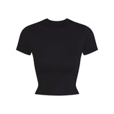 NikeSKIMS MATTE CROPPED CORSET T-SHIRT | OBSIDIAN