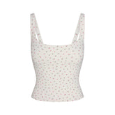 NikeSKIMS MATTE SQUARE NECK TANK | DITSY FLORAL PRINT