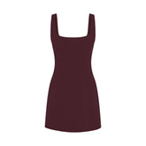 COTTON JERSEY MINI DRESS | CURRANT