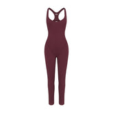 NikeSKIMS MATTE RACER LONG ONE PIECE | CURRANT