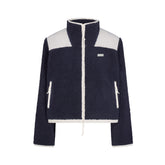 TEDDY BOXY ZIP UP JACKET | NAVY