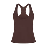 NikeSKIMS AIRY RACERBACK TANK | DARK SEPIA