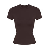 NikeSKIMS MATTE PADDED BABY T-SHIRT | DARK SEPIA