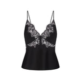 SILK LACE CAMI | ONYX