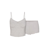 SKIMS SLEEP CAMI SET | LIGHT HEATHER GREY