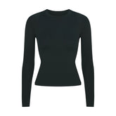 NikeSKIMS AIRY LONG SLEEVE CREW NECK TOP | DARK TEAL