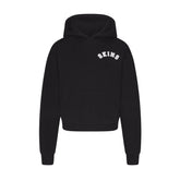 COTTON FLEECE CLASSIC HOODIE | ONYX SNOW ARCHED SKIMS LOGO