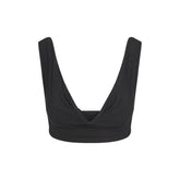 VETTESE X SKIMS SHEER MODAL DRAPED BRALETTE | ONYX