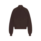NikeSKIMS MATTE TRICOT TRACK JACKET | DARK ROAST