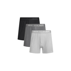 SKIMS STRETCH MENS KNIT BOXER 3-PACK | GUNMETAL MULTI