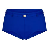 ICONIC SWIM BELTED BOY SHORT BIKINI BOTTOM | COBALT