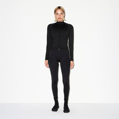 NikeSKIMS MATTE MOCK NECK FULL ZIP JACKET | OBSIDIAN