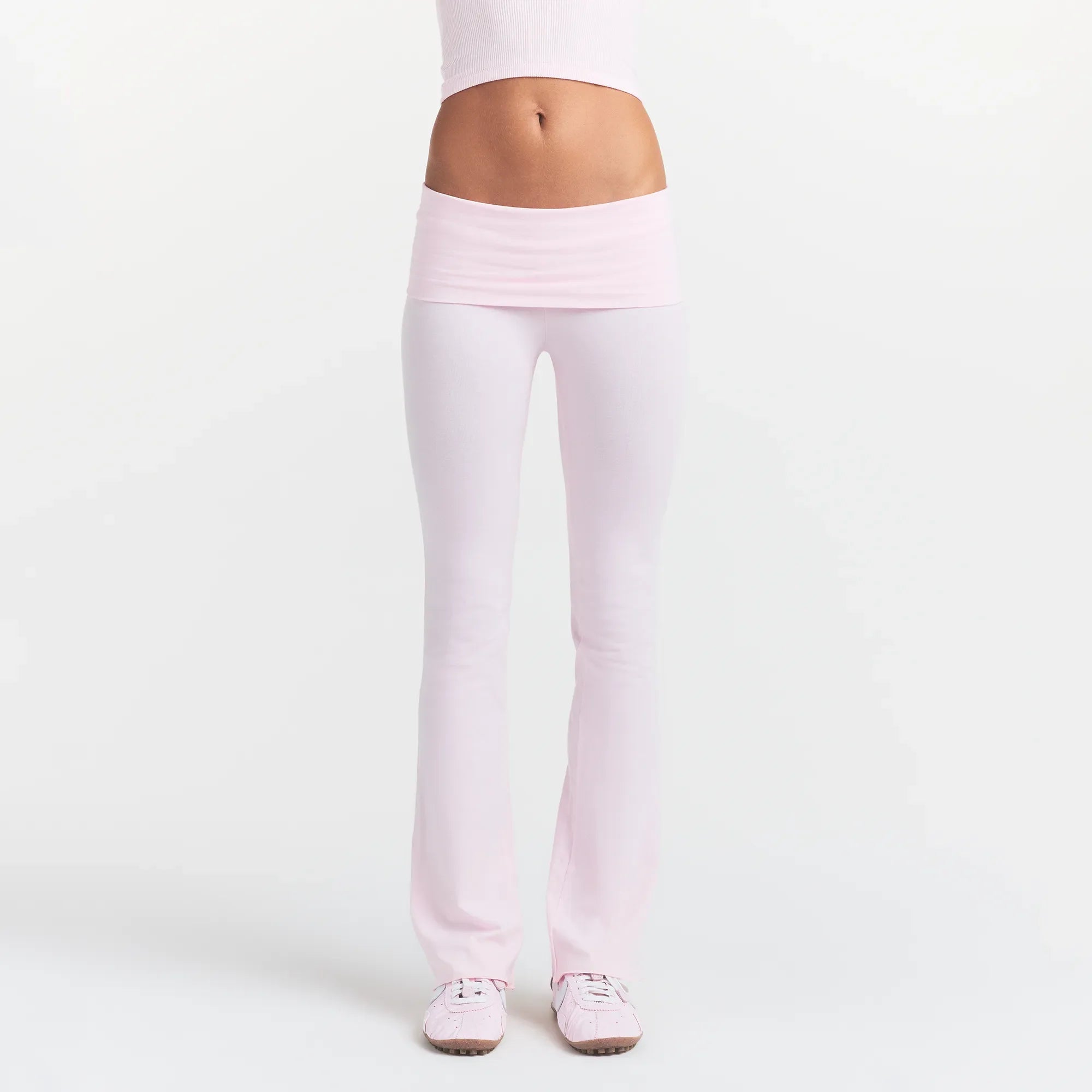 COTTON JERSEY FOLDOVER PANT | CHERRY BLOSSOM
