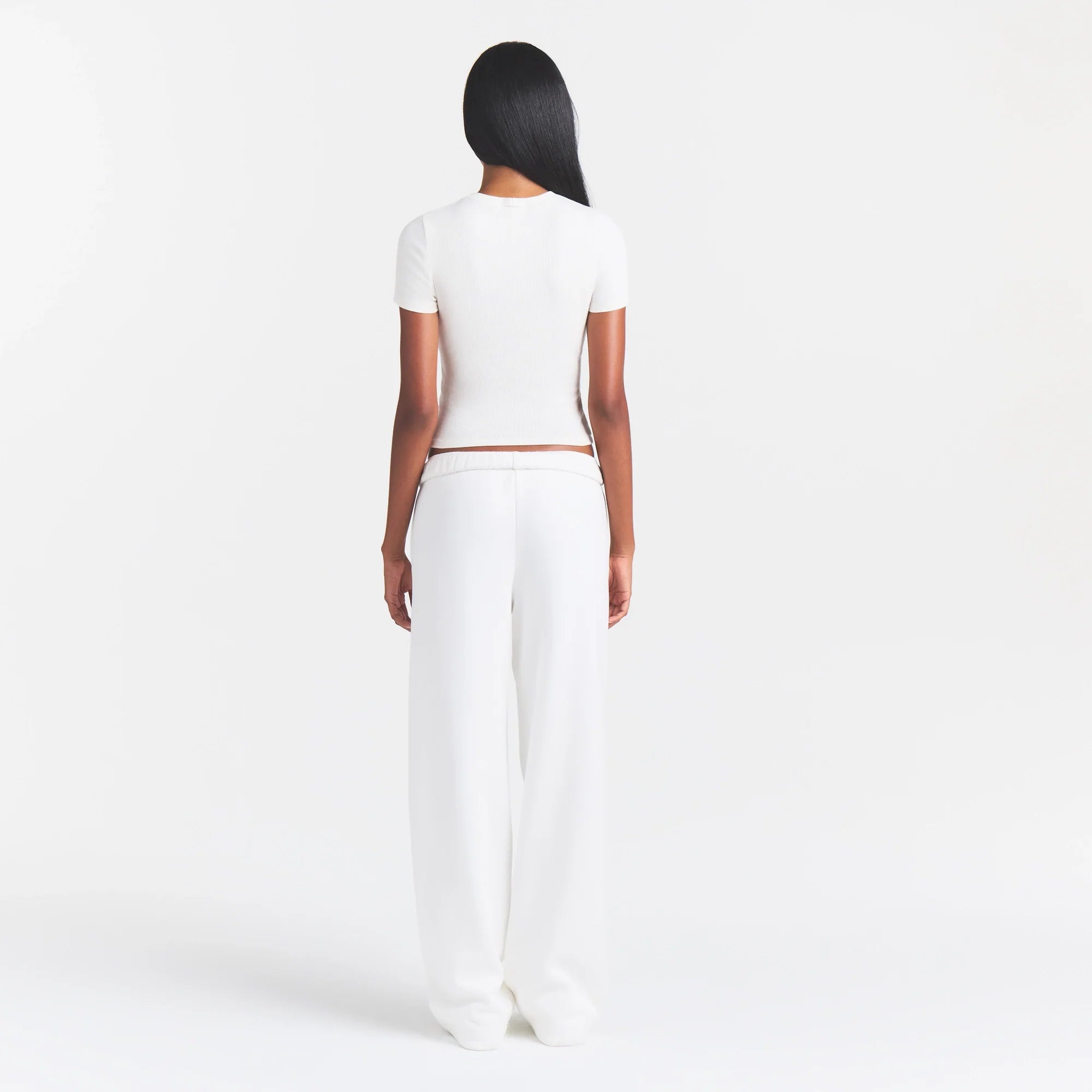 COTTON RIB T-SHIRT | MARBLE