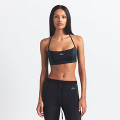 NikeSKIMS SHINE MICRO SCOOP BRA | OBSIDIAN AND DARK TEAL