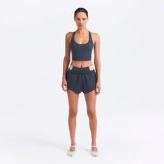 NikeSKIMS MATTE SHINE MIX RACERBACK BRA TOP | DEEP ROYAL AND STONE