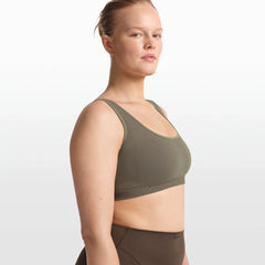 NikeSKIMS RIBBED SEAMLESS SCOOP BRA | DUSTY OAKMOSS