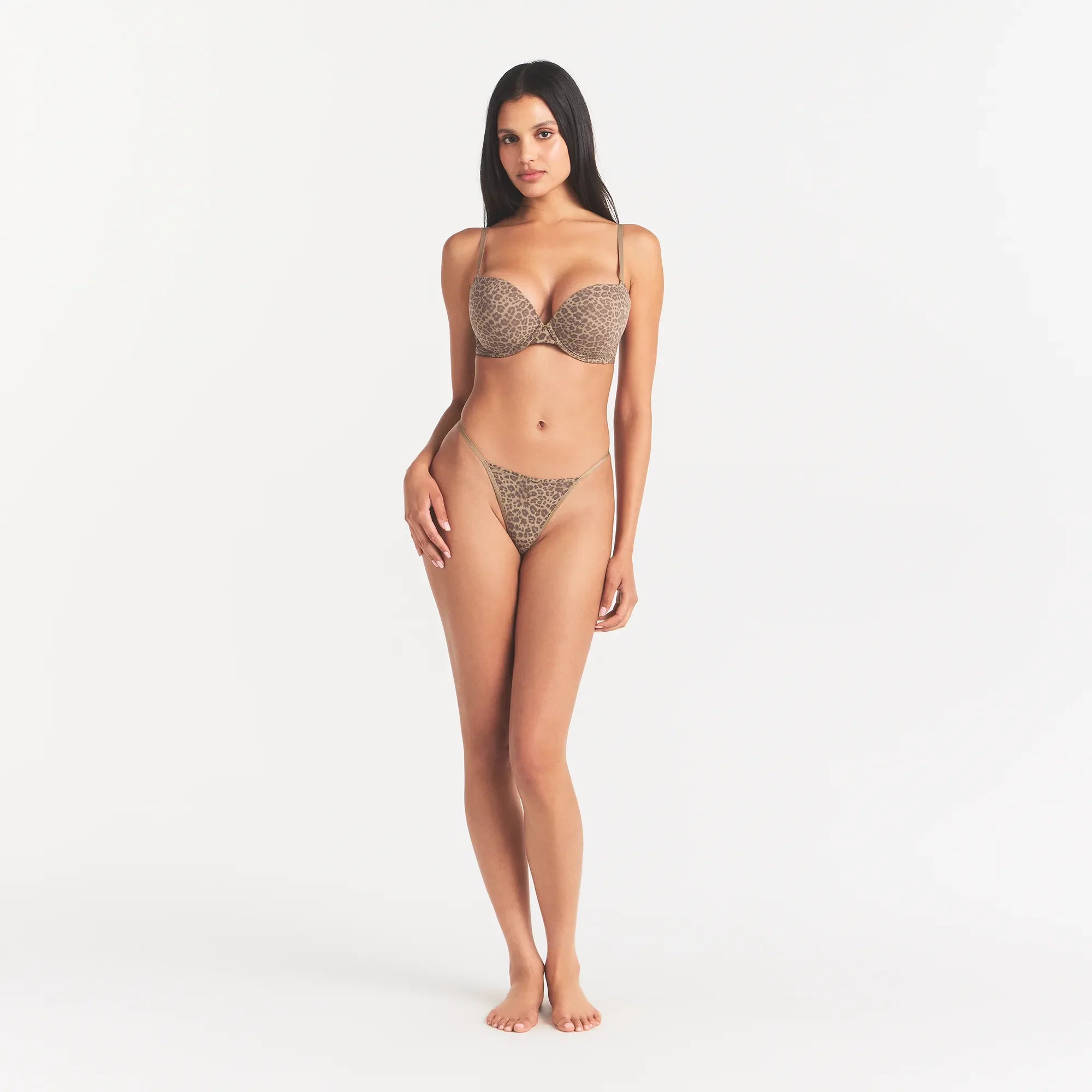 FITS EVERYBODY PUSH-UP BRA | DESERT LEOPARD INK PRINT