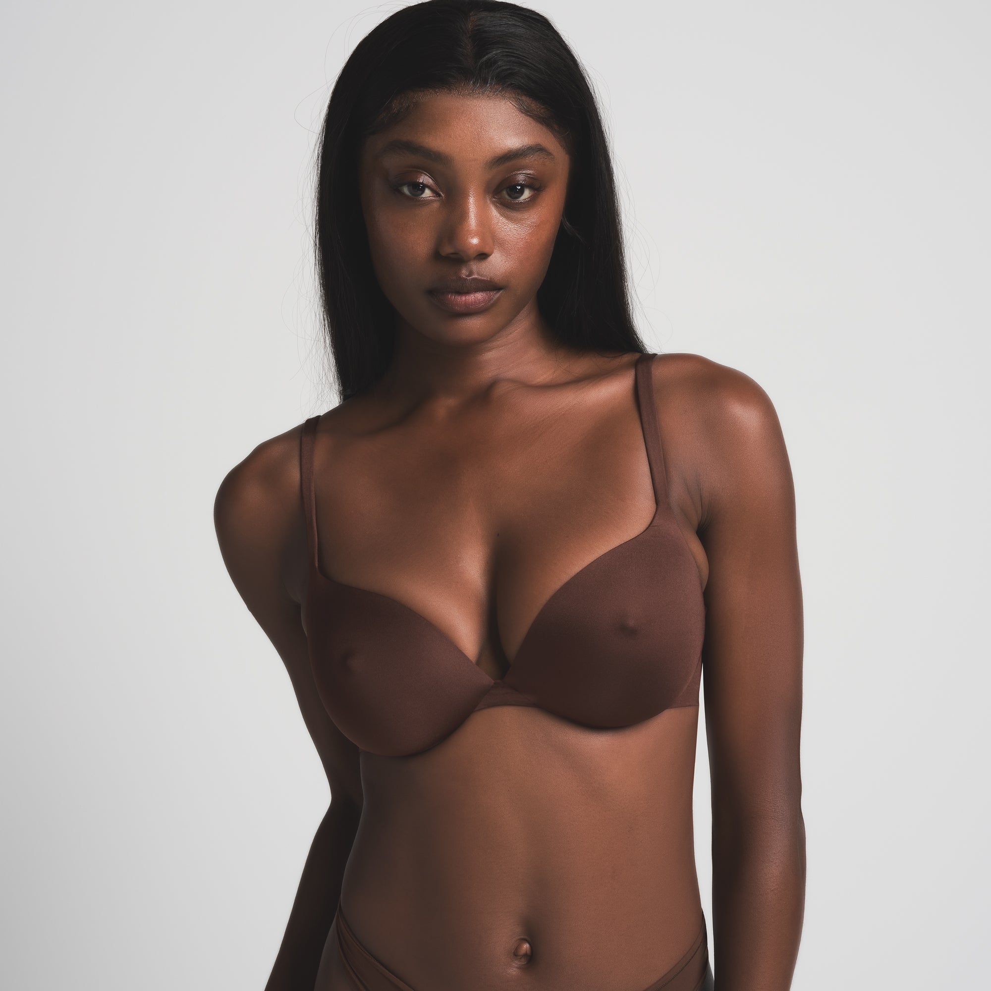 SKIMS ULTIMATE NIPPLE PUSH-UP BRA | COCOA