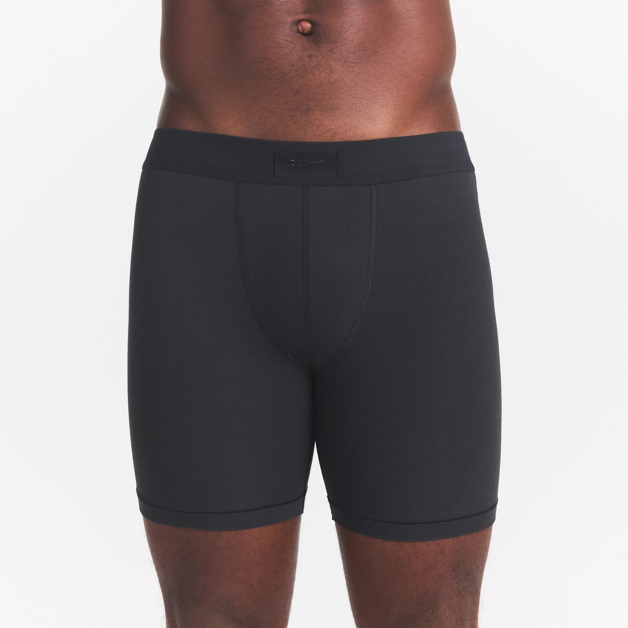 SKIMS COTTON MENS 5" BOXER BRIEF | ONYX