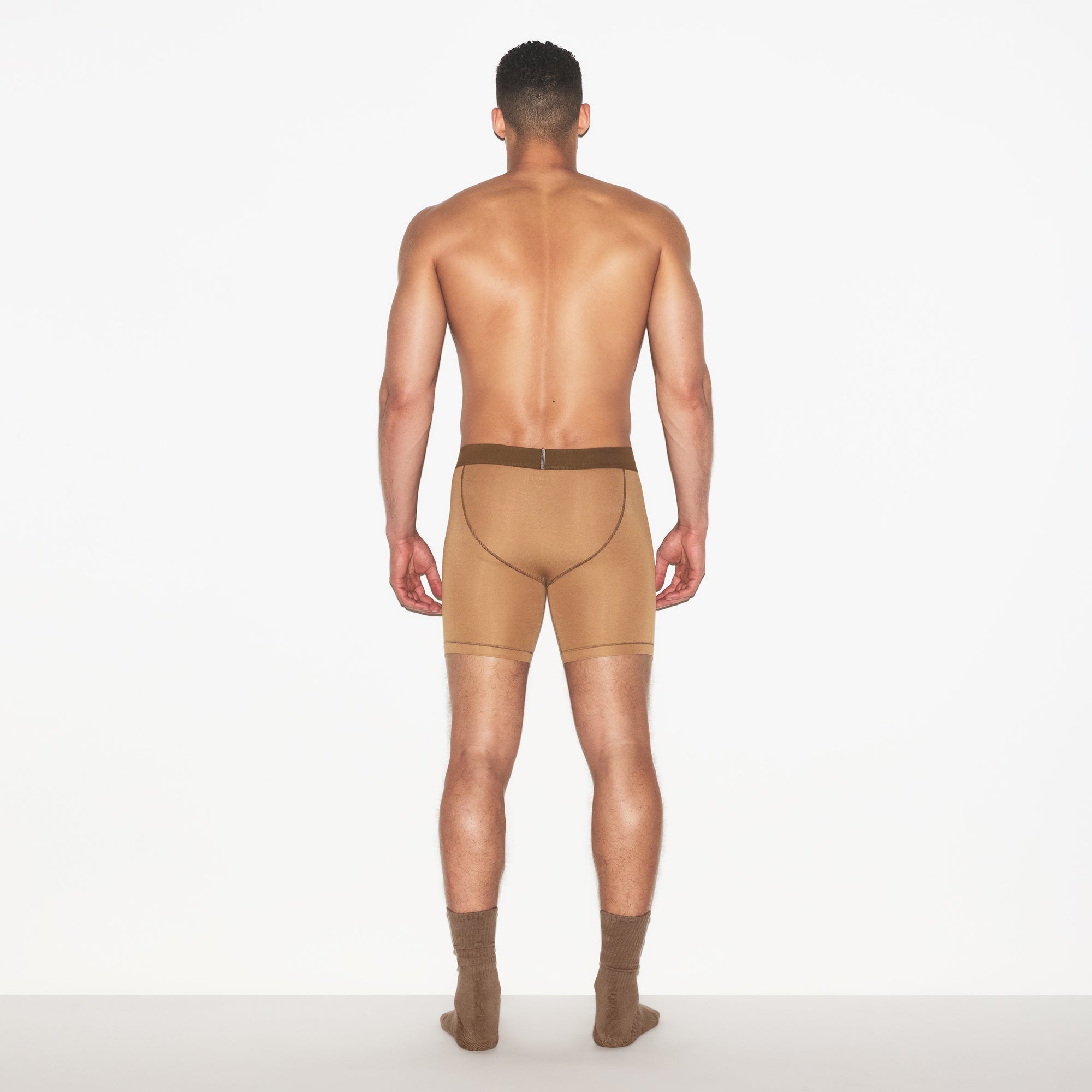 SKIMS COTTON MENS 5" BOXER BRIEF 3-PACK | RUSSET MULTI
