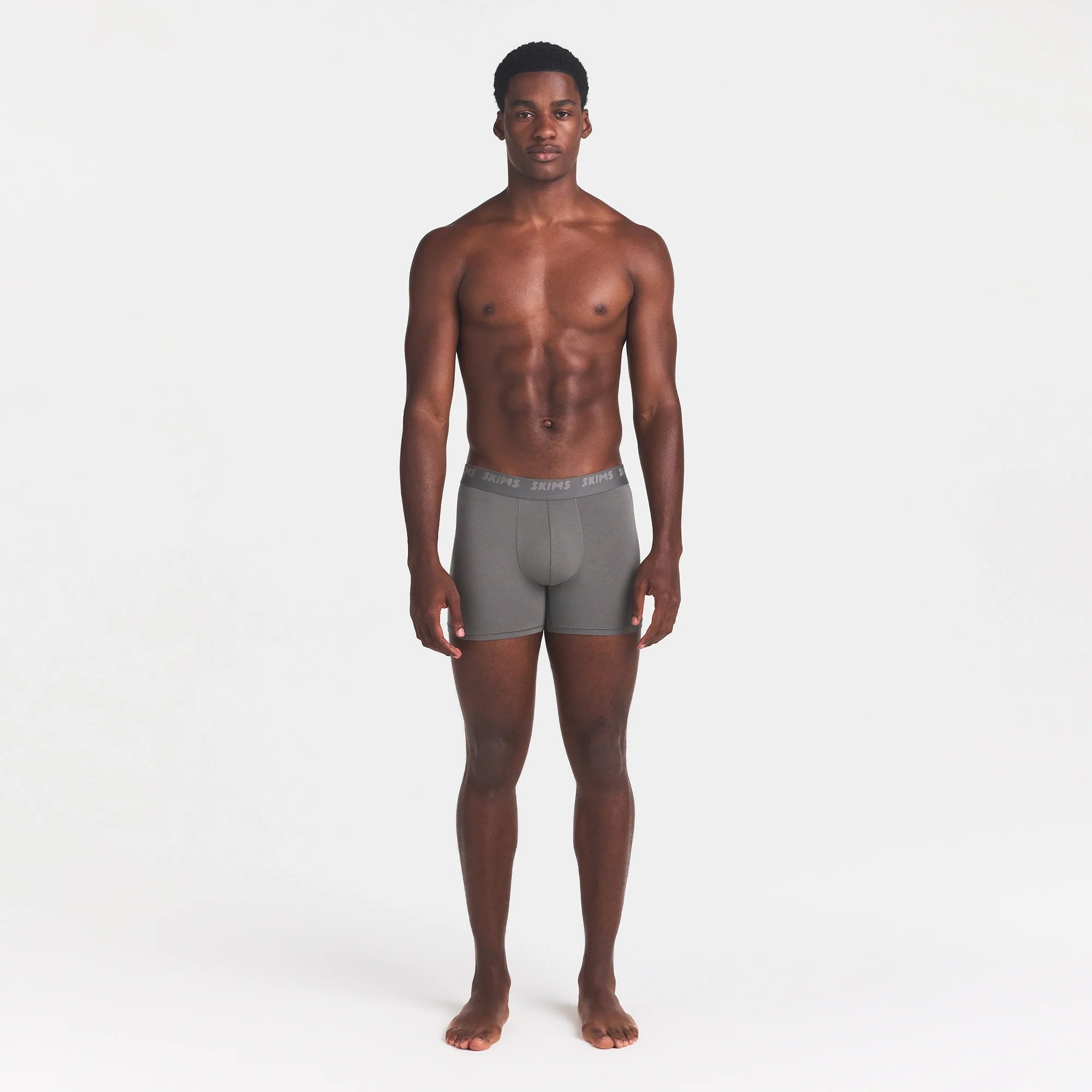 SKIMS STRETCH MENS 3" BOXER BRIEF | GUNMETAL
