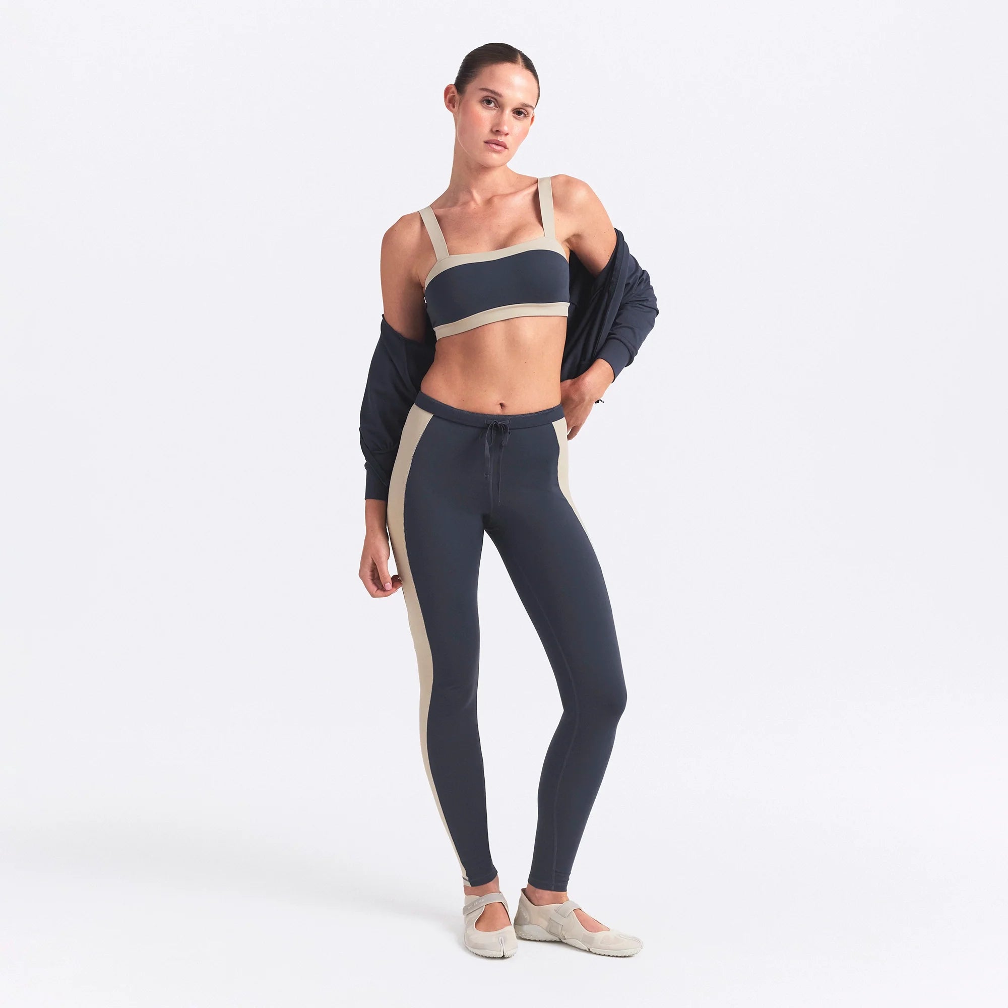 NikeSKIMS MATTE SHINE MIX 29" LEGGING | DEEP ROYAL AND STONE